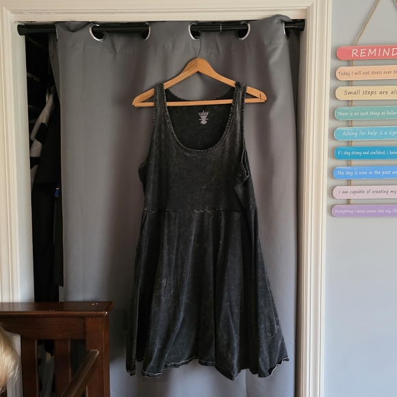 torrid Dresses & Skirts - Torrid Acid Washed Sleeveless Skater Dress